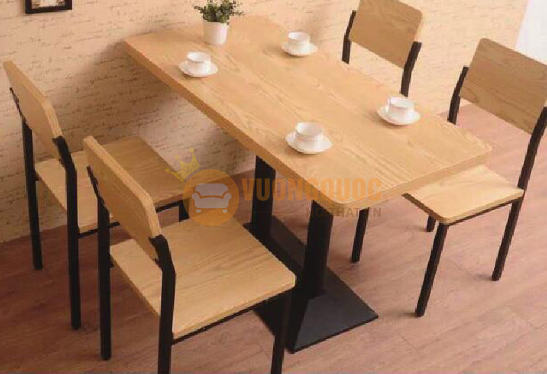 Bộ bàn ghế quán cafe trà sữa HOY TM187-2